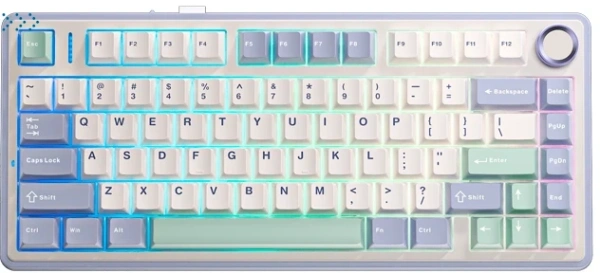 Клавиатуры AULA F75 Comic Keycap Light Green Switches Клавиатуры AULA F75 Comic Keycap Light Green Switches